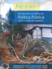 Apuntes Para Un Análisis De Política Pública En La Ciudad de Medellín