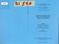 Técnicas Interactivas Para La Investigación Social Cualitativa