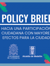 Policy Brief, Hacia Una Participación Ciudadana Con Mayores Efectos Parla La Ciudad